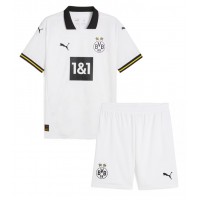 Camisa de Futebol Borussia Dortmund Equipamento Alternativo Infantil 2024-25 Manga Curta (+ Calças curtas)